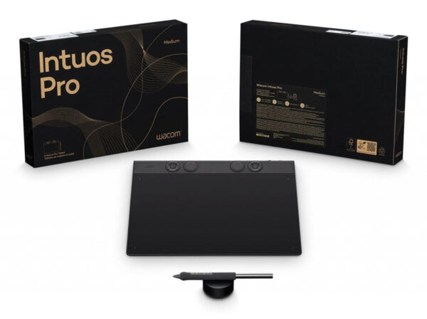 Wacom Intuos Pro Medium – 2025 grafische tablet Zwart 263 x 148 mm USB/Bluetooth - Afbeelding 5