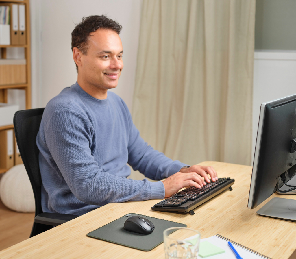 Trust Ody II toetsenbord Inclusief muis Kantoor RF Draadloos AZERTY Belgisch Zwart - Afbeelding 4