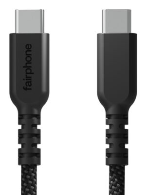 Fairphone ACCABL-2CC-WW1 USB-kabel USB 2.0 1 m USB C Zwart