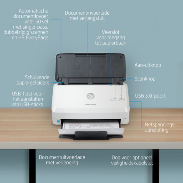 HP ScanJet Pro 3000 s4 Paginascanner 600 x 600 DPI A4 Zwart, Wit - Afbeelding 7