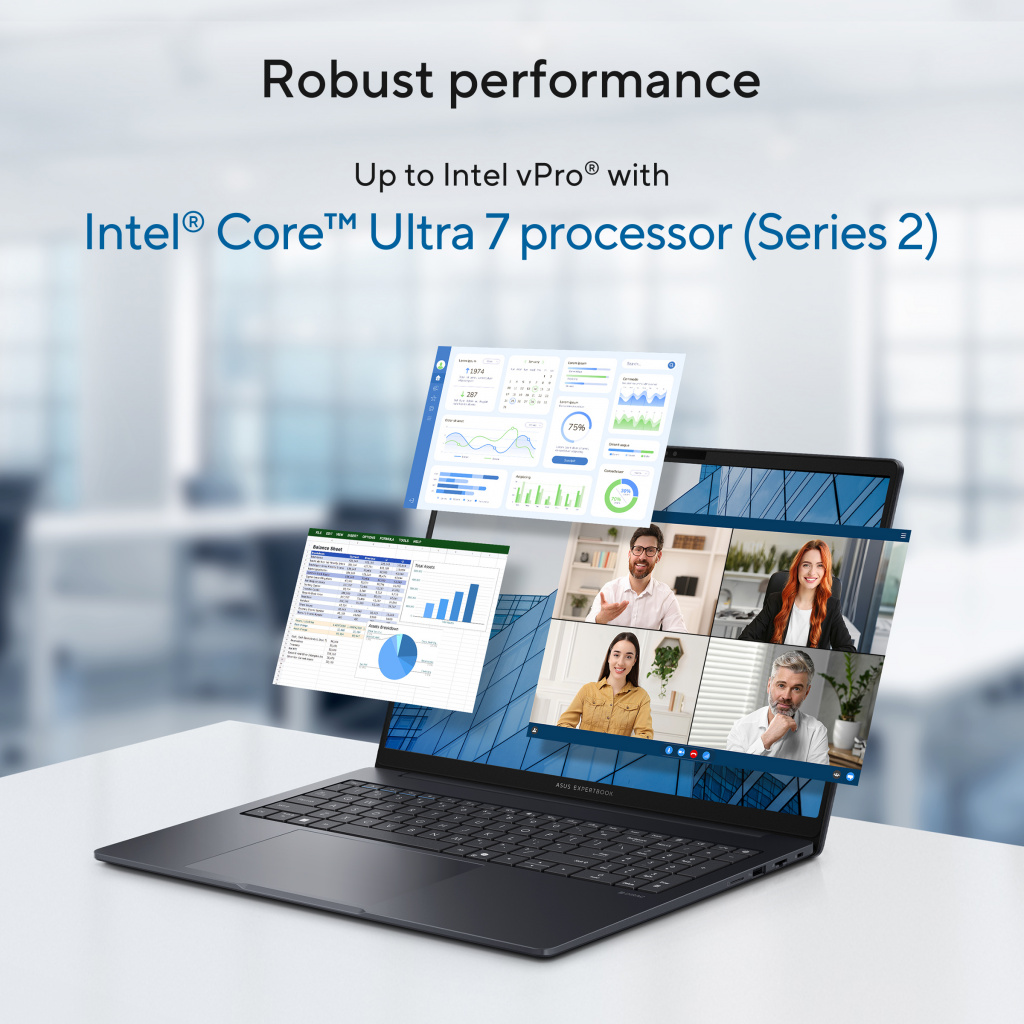 ASUS ExpertBook B3 B3605CCA-MB1196X Intel Core Ultra 7 255H Laptop 40,6 cm (16") WUXGA 16 GB DDR5-SDRAM 512 GB SSD Wi-Fi 6E (802 - Afbeelding 13