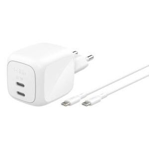 Belkin WCH020KQ2MWH-B6 oplader voor mobiele apparatuur Universeel Wit AC Snel opladen Binnen