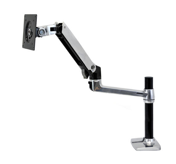 Ergotron LX Series Desk Mount LCD Arm, Tall Pole 86,4 cm (34") Bureau Zwart - Afbeelding 2