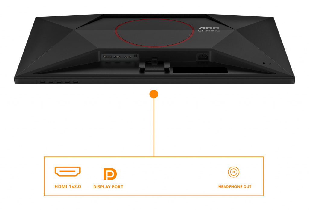 AOC G4 Q27G42ZE computer monitor 68,6 cm (27") 2560 x 1440 Pixels Quad HD LCD Zwart, Rood - Afbeelding 9