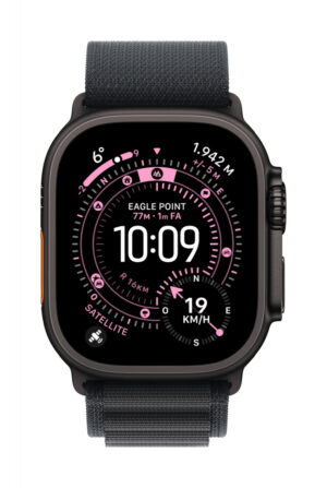 Apple MG9G4ZM/A slimme draagbare accessoire Band Zwart Titanium, Polyester, Spandex