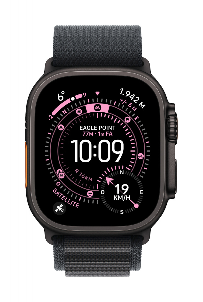 Apple MG9G4ZM/A slimme draagbare accessoire Band Zwart Titanium, Polyester, Spandex