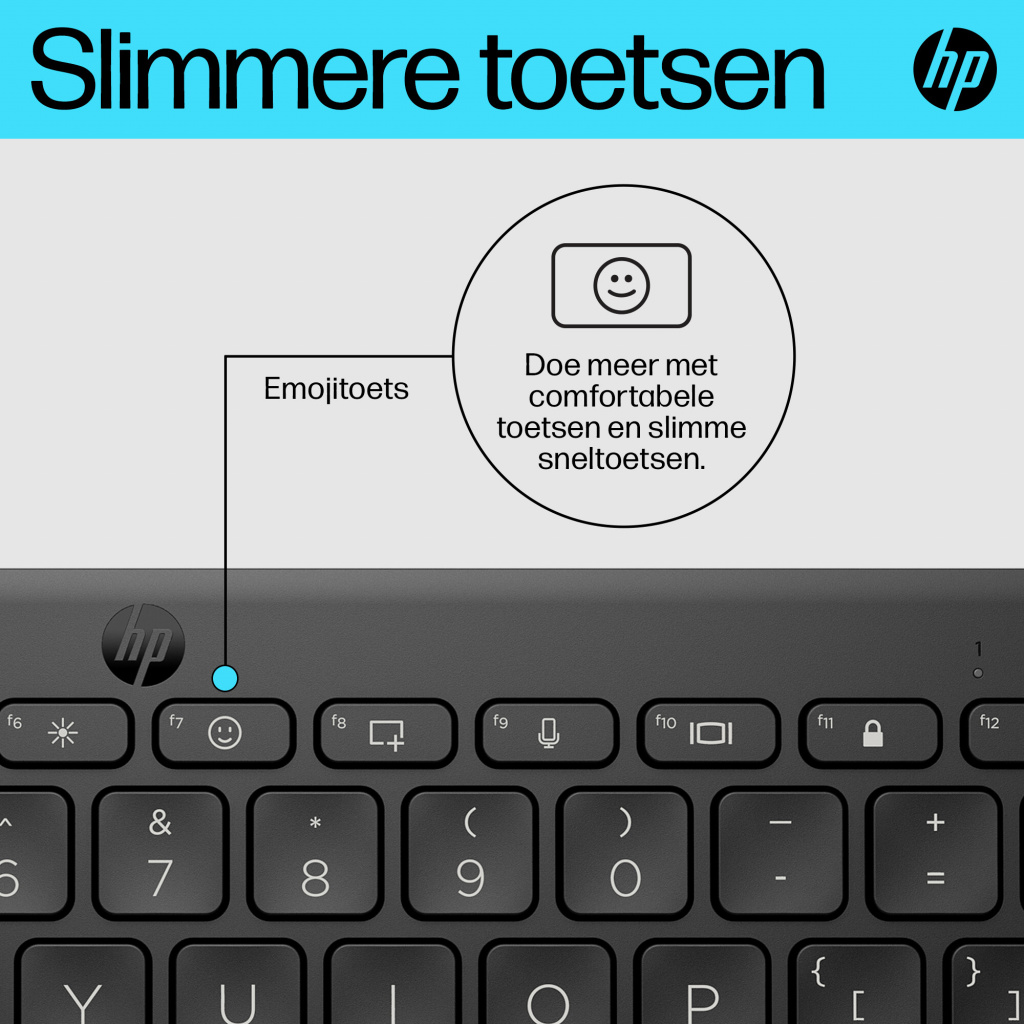 HP 350 Compact Multi-Device Bluetooth Keyboard - Afbeelding 13