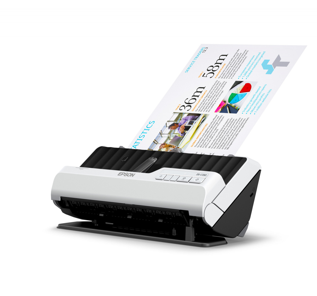 Epson DS-C330 Scanner met ADF + invoer voor losse vellen 600 x 600 DPI A4 Zwart, Wit - Afbeelding 10