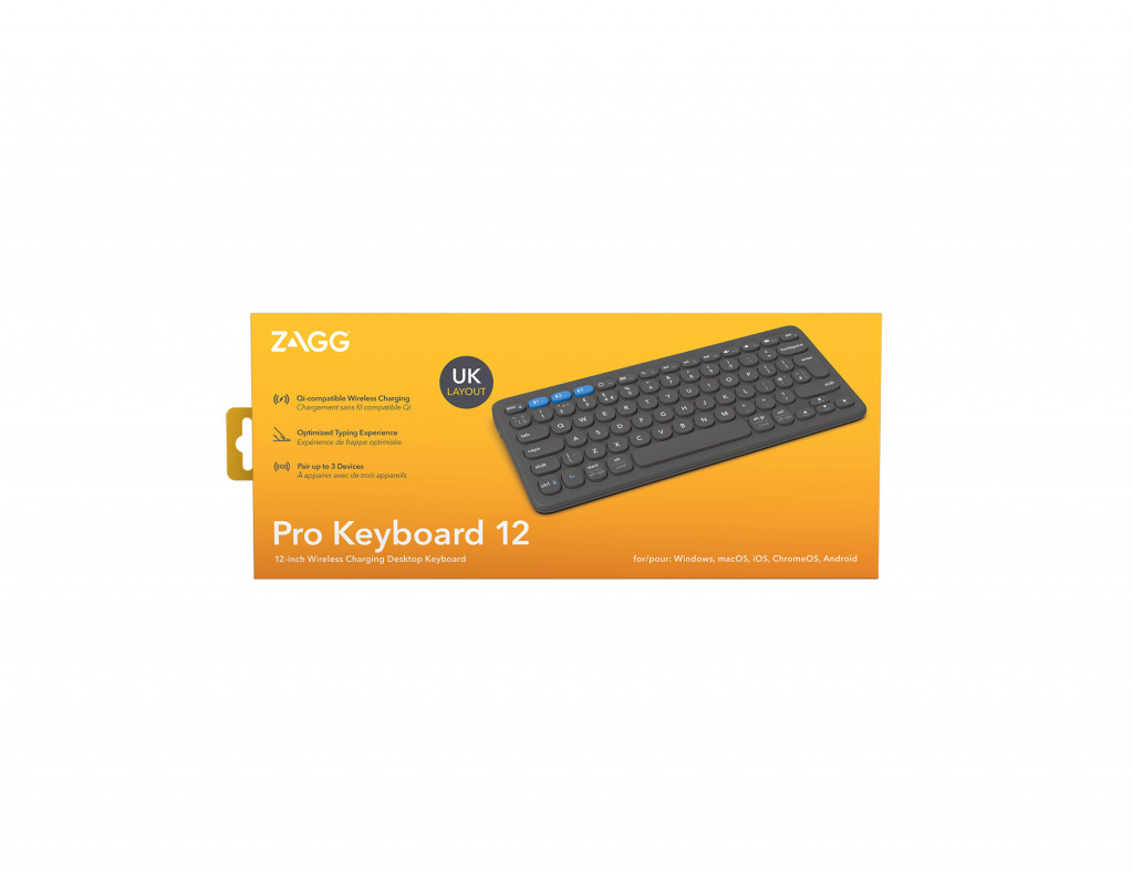 ZAGG Pro Keyboard 12 toetsenbord Universeel Bluetooth QWERTY Engels Zwart - Afbeelding 4