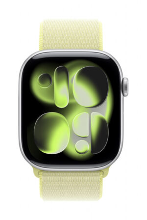 Apple MFFL4ZM/A slimme draagbare accessoire Band Geel Nylon, Gerecycled polyester, Spandex