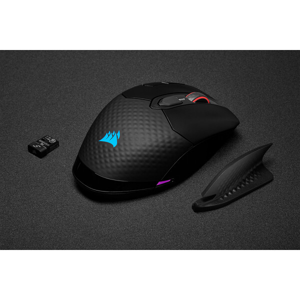 Corsair DARK CORE RGB PRO muis Gamen Rechtshandig RF Wireless + Bluetooth + USB Type-A Optisch 18000 DPI - Afbeelding 13