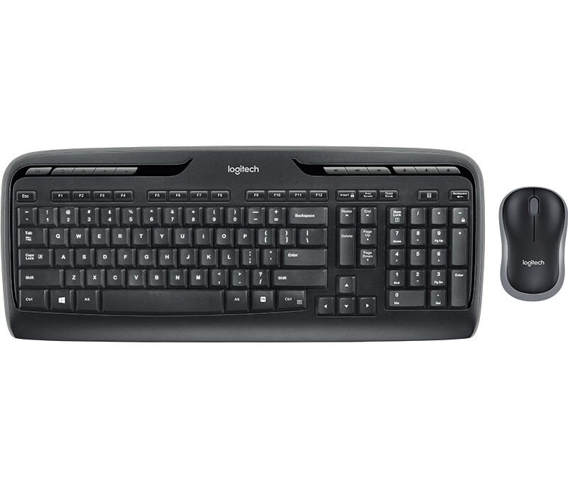 Logitech Wireless Combo MK330 toetsenbord Inclusief muis Thuis USB QWERTY Brits Engels Zwart