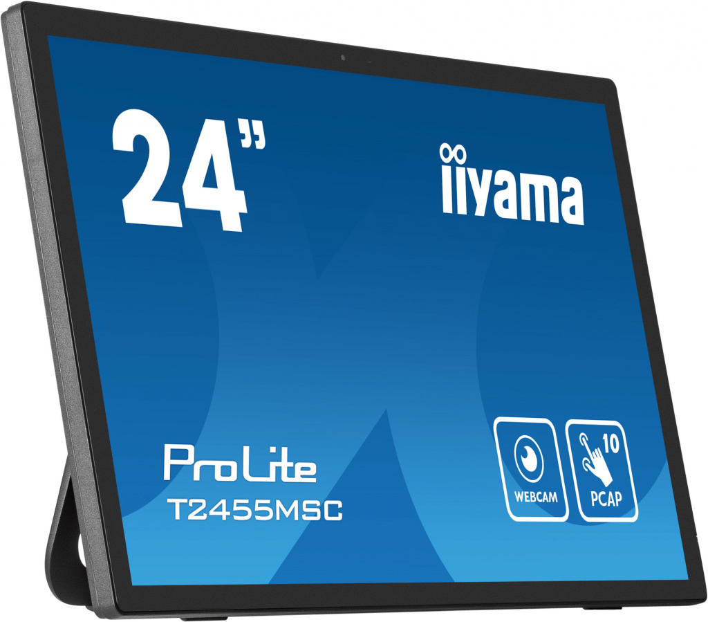 iiyama T2455MSC-B1 beeldkrant Digitale signage flatscreen 61 cm (24") LED 400 cd/m² Full HD Zwart Touchscreen