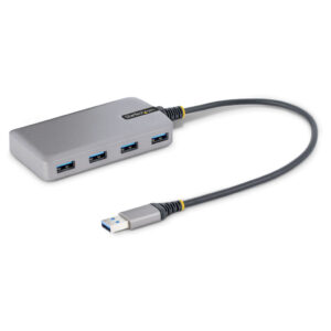 StarTech.com 4-Port USB Hub, USB 3.0 5Gbps, Bus Powered USB-A naar 4x USB-A Hub met Optionele Extra Power Input, Compacte Deskt