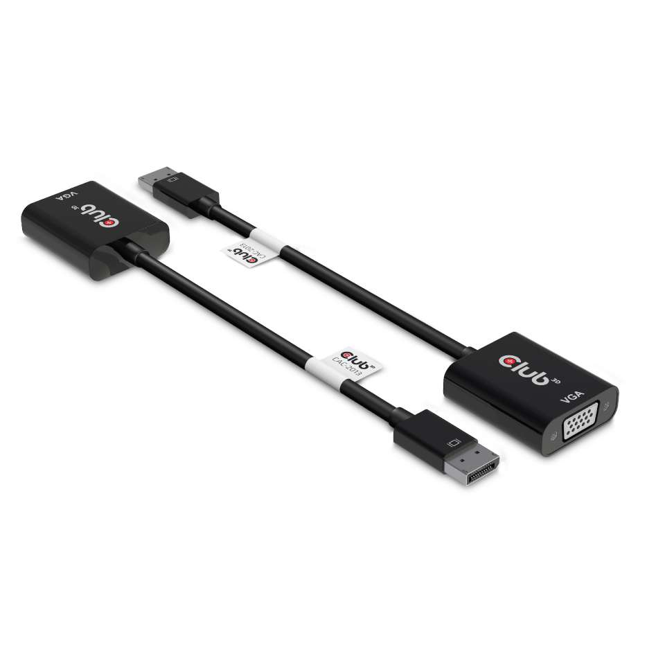 CLUB3D DisplayPort™ to VGA Black Active Adapter M/V - Afbeelding 2