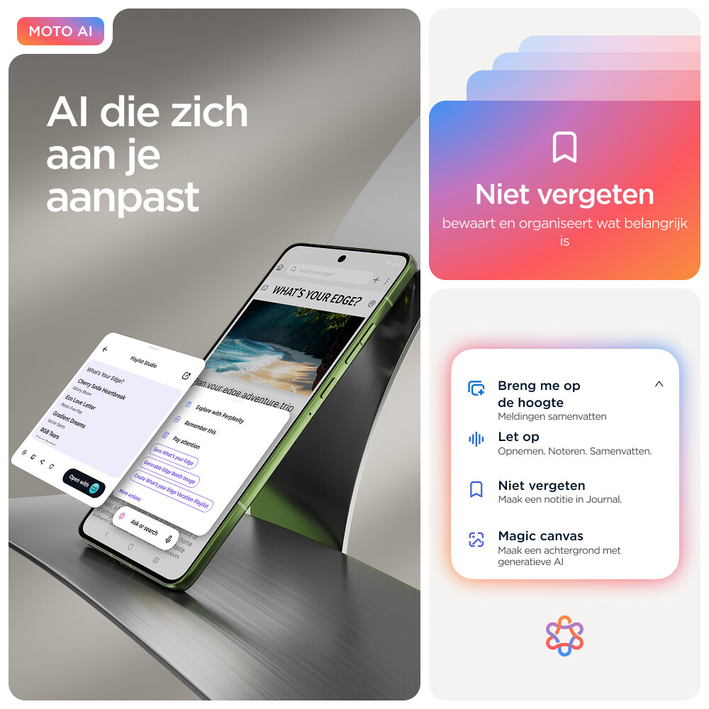 Motorola edge 70 17 cm (6.7") Dual SIM Android 16.0 5G USB Type-C 12 GB 512 GB 4800 mAh Groen - Afbeelding 6