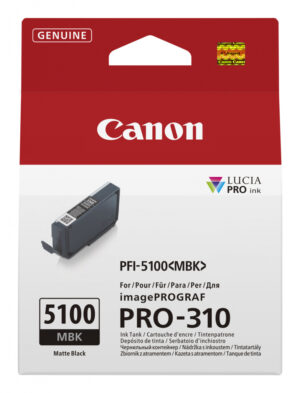 Canon PFI-5100 MBK inktcartridge 1 stuk(s) Origineel Mat Zwart