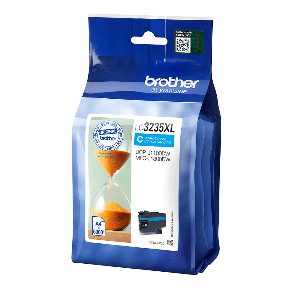 Brother LC3235XLC inktcartridge 1 stuk(s) Origineel Hoog (XL) rendement Cyaan - Afbeelding 2