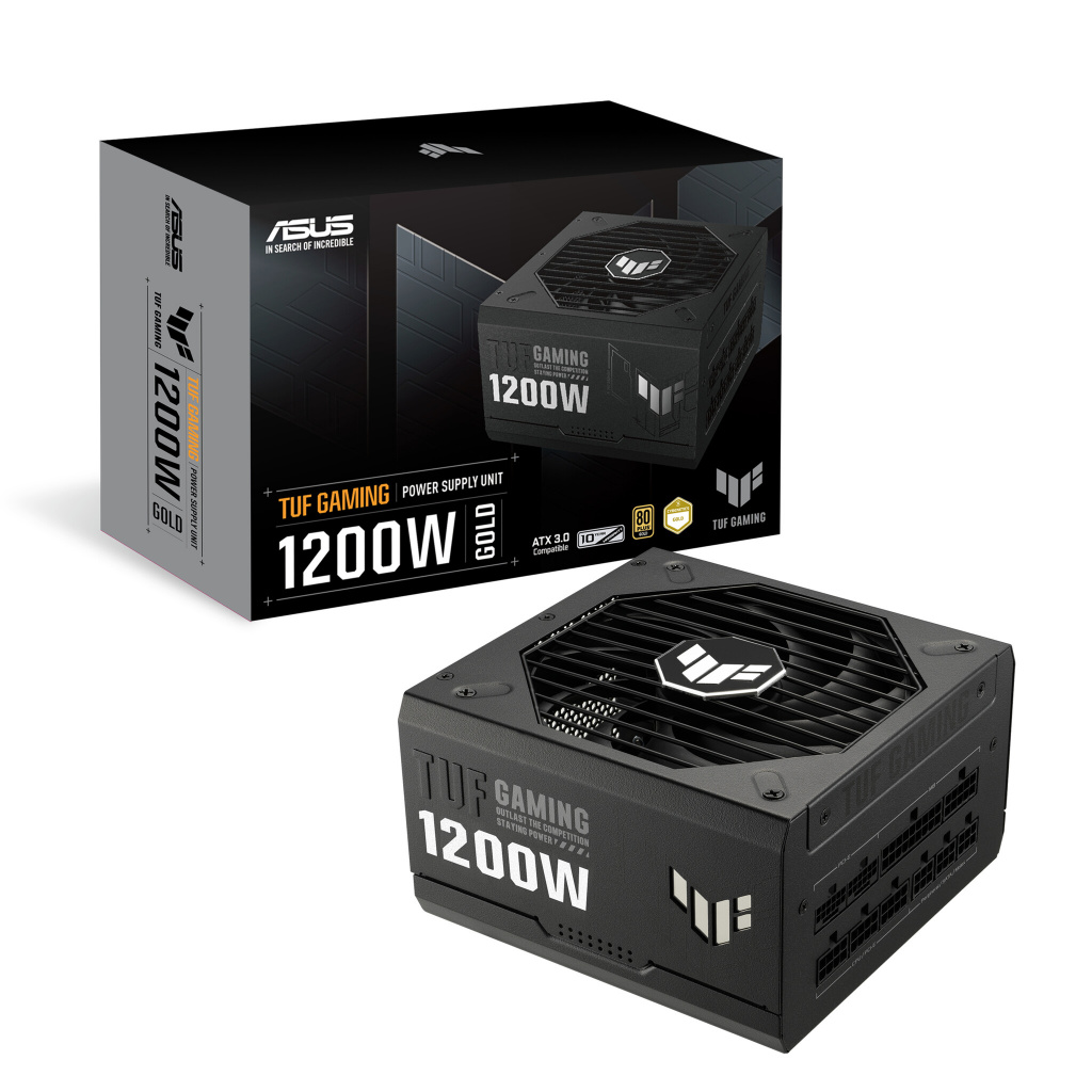 ASUS TUF GAMING 1200W Gold power supply unit 20+4 pin ATX ATX Zwart - Afbeelding 12
