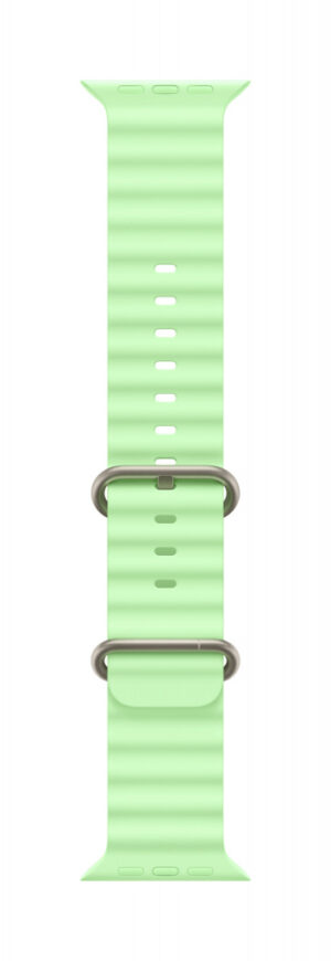 Apple Natural Titanium Finish Band Groen Fluorelastomeer, Titanium