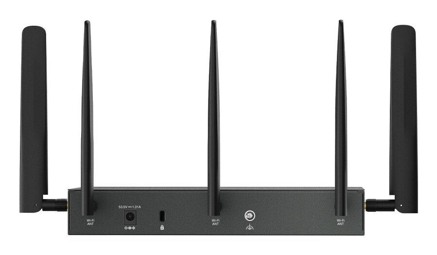 TP-Link ER706WP-4G draadloze router Gigabit Ethernet Dual-band (2.4 GHz / 5 GHz) Zwart - Afbeelding 2