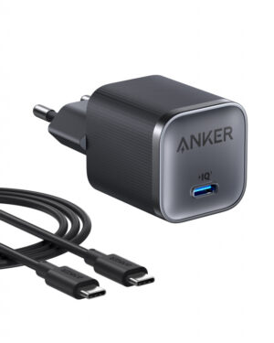 Anker er Nano Charger (45W 1C) Black netvoeding & inverter Zwart