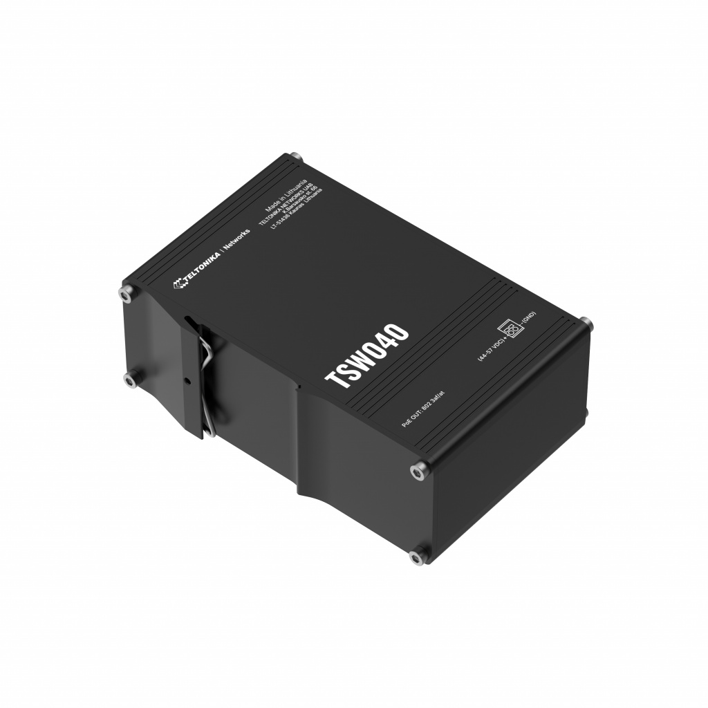 Teltonika NETWORKS TSW040 8-Port PoE+ Switch Unmanaged Fast Ethernet (10/100) Power over Ethernet (PoE) Zwart - Afbeelding 3