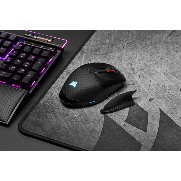 Corsair DARK CORE RGB PRO muis Gamen Rechtshandig RF Wireless + Bluetooth + USB Type-A Optisch 18000 DPI - Afbeelding 20