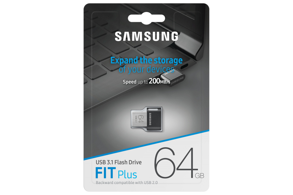 Samsung MUF-64AB USB flash drive 64 GB USB Type-A 3.2 Gen 1 (3.1 Gen 1) Grijs, Zilver - Afbeelding 2