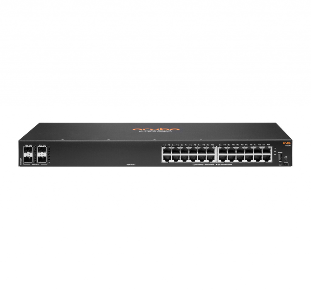 Hewlett Packard Enterprise Aruba 6000 24G 4SFP Managed L3 Gigabit Ethernet (10/100/1000) 1U