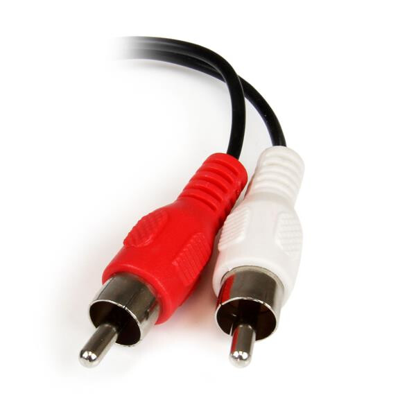 StarTech.com 15 cm stereo/audiokabel 3,5 mm vrouwelijk naar 2x RCA mannelijk - Afbeelding 3