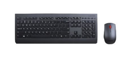 Lenovo 4X30H56799 toetsenbord Inclusief muis Kantoor RF Draadloos AZERTY Belgisch, Frans Zwart