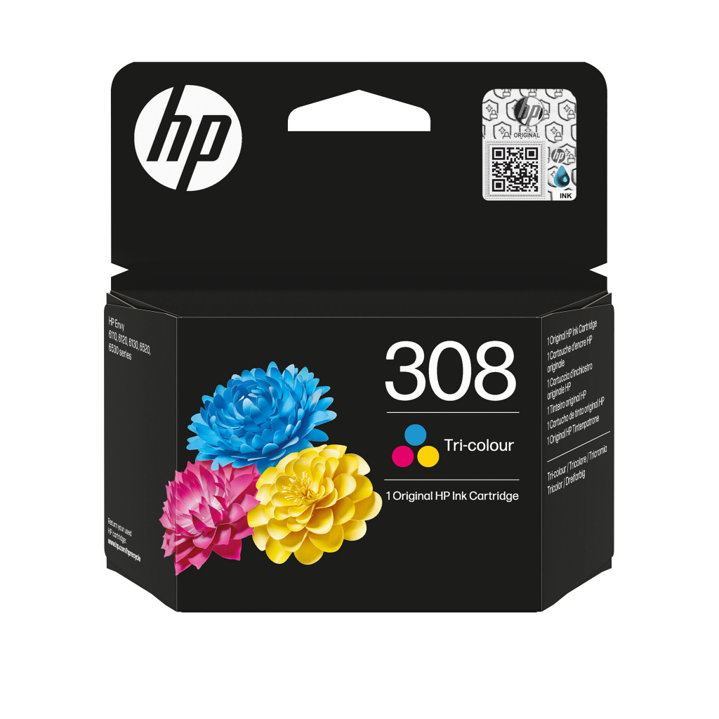HP 308 originele driekleureninktcartridge