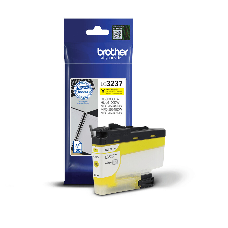 Brother LC3237Y inktcartridge 1 stuk(s) Origineel Normaal rendement Geel - Afbeelding 2
