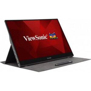 Viewsonic TD1655 computer monitor 39,6 cm (15.6") 1920 x 1080 Pixels Full HD LED Touchscreen Multi-gebruiker Zwart, Zilver