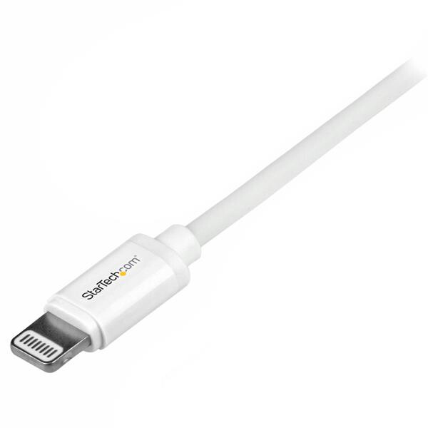 StarTech.com 1 m witte Apple 8-polige Lightning-connector-naar-USB-kabel voor iPhone / iPod / iPad - Afbeelding 2