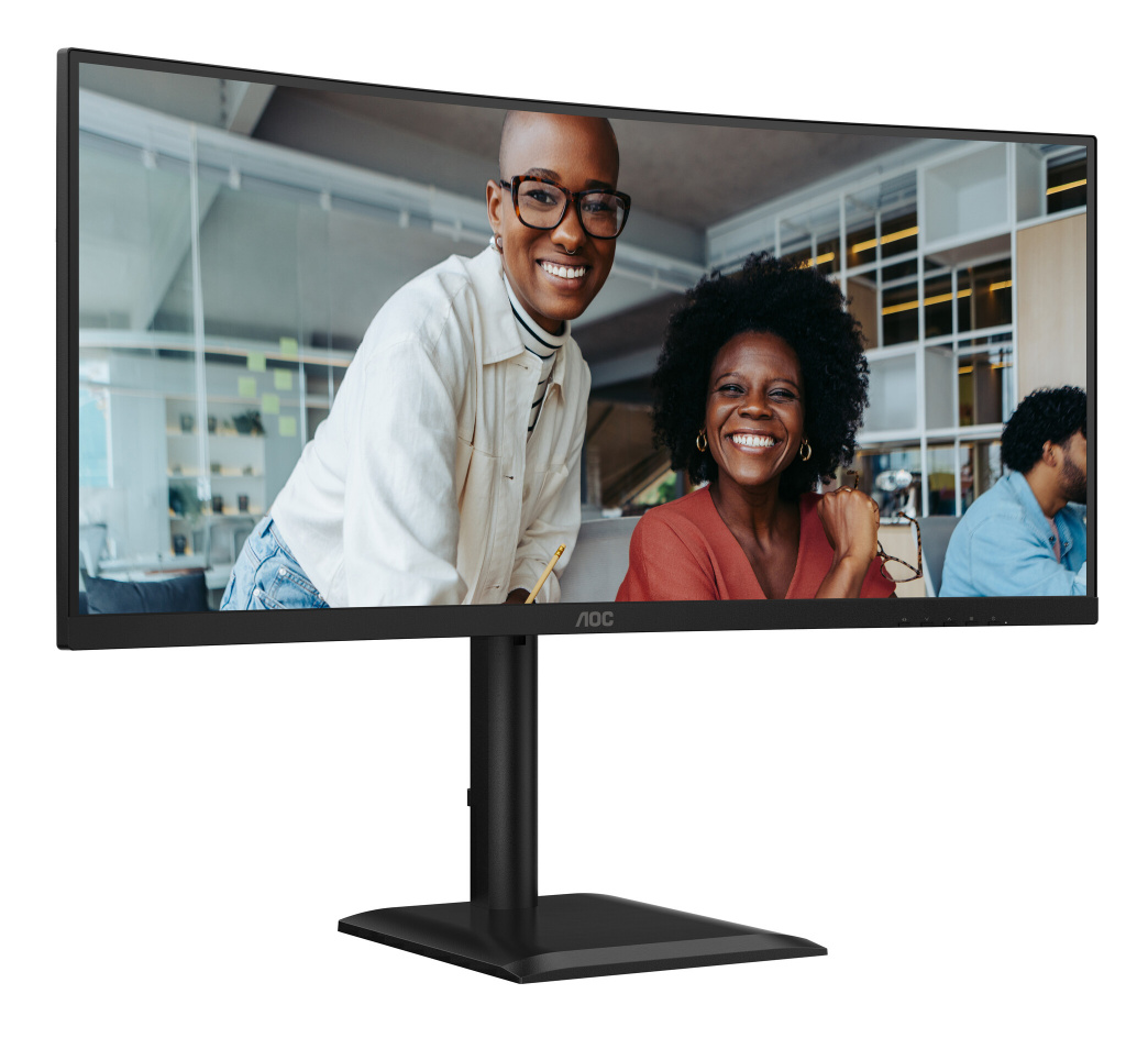 AOC E4 CU34E4CV computer monitor 86,4 cm (34") 3440 x 1440 Pixels UltraWide Quad HD LCD Zwart - Afbeelding 8