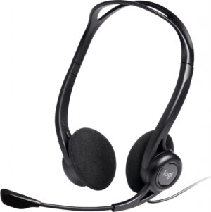 Logitech 981-000100 hoofdtelefoon/headset Bedraad Hoofdband Oproepen/muziek USB Type-A Zwart