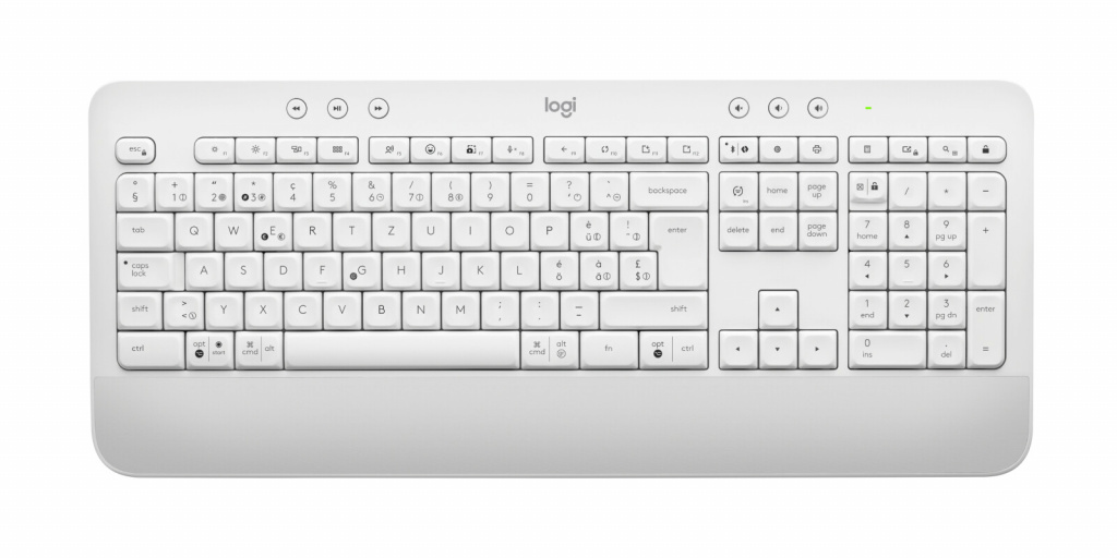 Logitech 920-011021 toetsenbord Inclusief muis Kantoor Bluetooth QWERTZ Zwitsers Wit - Afbeelding 2