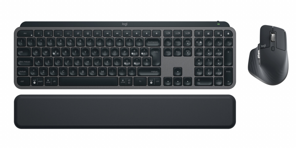 Logitech MX Keys Combo for Business Gen 2 toetsenbord Inclusief muis Kantoor RF-draadloos + Bluetooth QWERTY Italiaans Grafiet