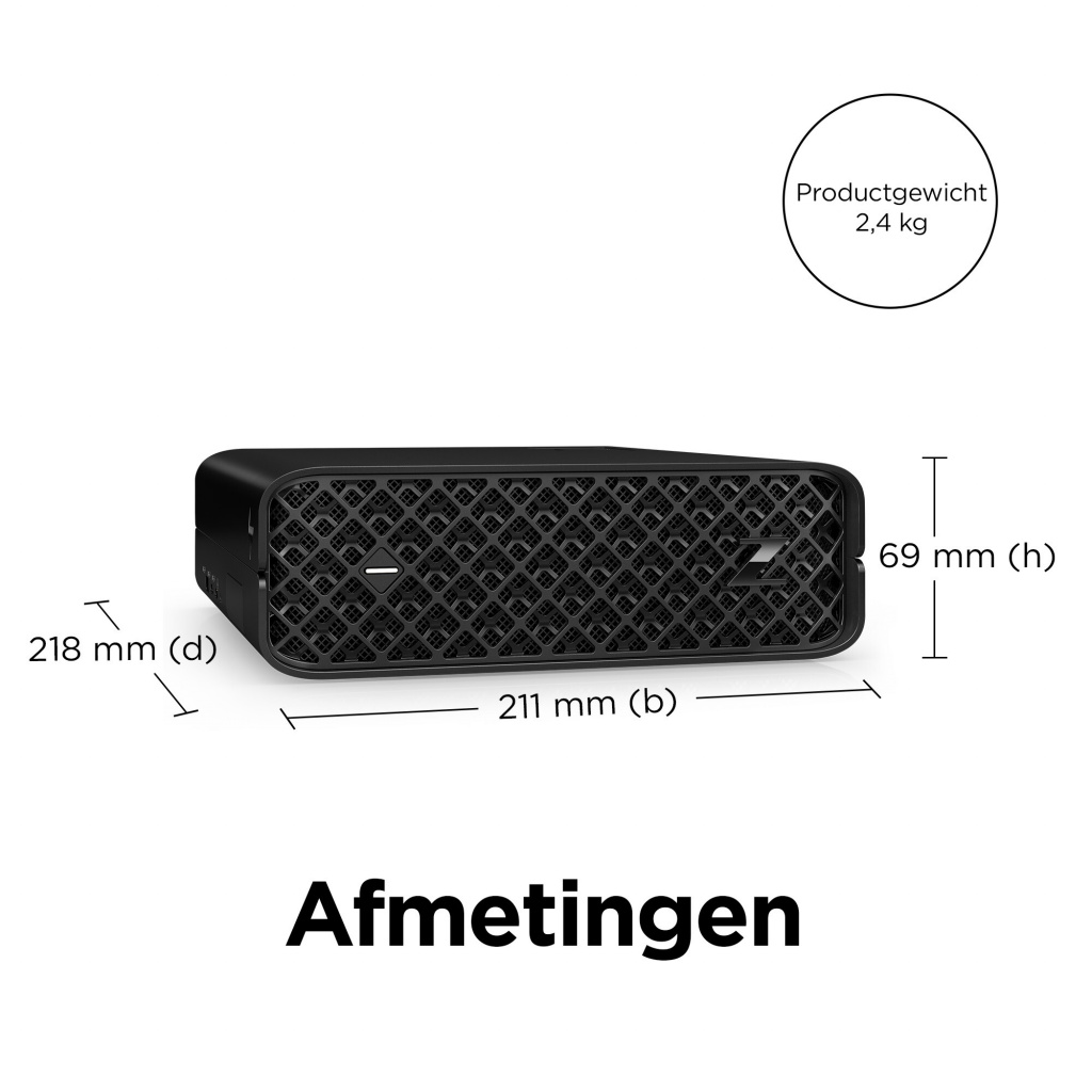 HP Z2 Mini G9 Intel® Core™ i7 i7-14700K 32 GB DDR5-SDRAM 1 TB SSD NVIDIA RTX A2000 Windows 11 Pro Mini PC Workstatio - Afbeelding 6