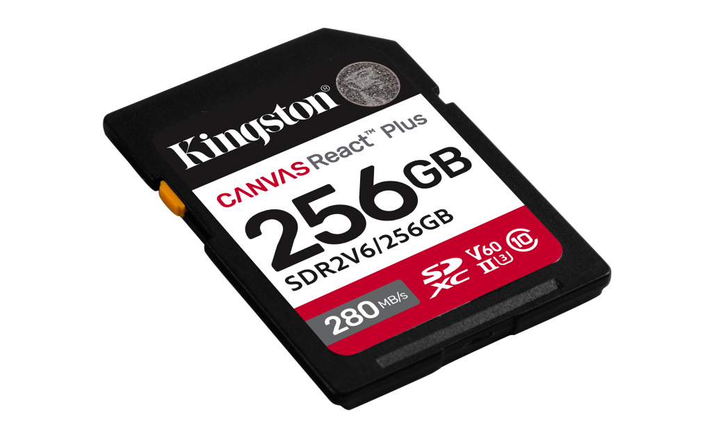 Kingston Technology 256GB Canvas React Plus SDXC UHS-II 280R/150W U3 V60 voor Full HD/4K - Afbeelding 2