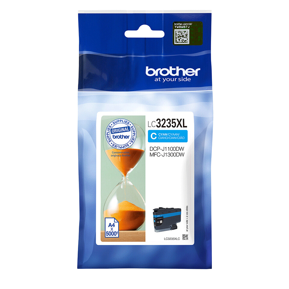 Brother LC3235XLC inktcartridge 1 stuk(s) Origineel Hoog (XL) rendement Cyaan