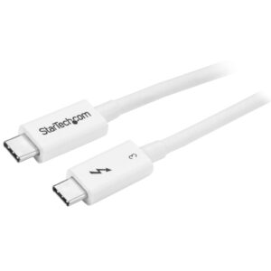 StarTech.com 50cm Thunderbolt 3 Kabel, 40Gbps, 100W PD, 4K/5K, Thunderbolt Gecertificeerd, Thunderbolt 4/USB 3.2/DisplayPort Com
