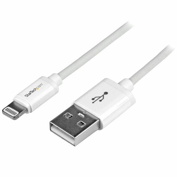 StarTech.com 1 m witte Apple 8-polige Lightning-connector-naar-USB-kabel voor iPhone / iPod / iPad - Afbeelding 3