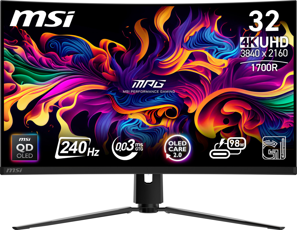 MSI MPG 321CURX QD-OLED computer monitor 80 cm (31.5") 3840 x 2160 Pixels 4K Ultra HD Zwart - Afbeelding 22