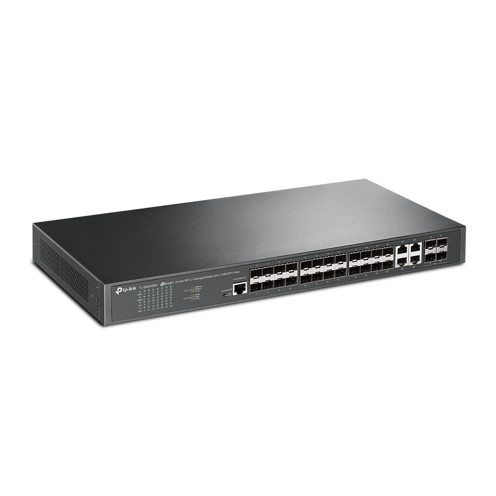 TP-Link JetStream TL-SG3428XF netwerk-switch Managed L2+ 1U Zwart - Afbeelding 2