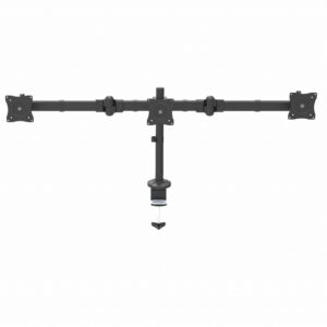 StarTech.com Triple Monitor Arm, Ergonomische VESA Monitor Beugel voor 3 Schermen tot 27", Scharnierend en in Hoogte Verstelbaar
