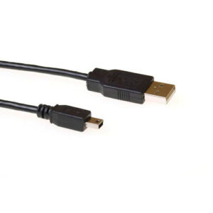 ACT USB 2.0 A male - USB mini B5 male 1,80 m