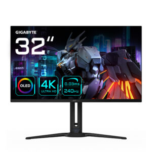 GIGABYTE FO32U2 computer monitor 80 cm (31.5") 3840 x 2160 Pixels 4K Ultra HD OLED Zwart
